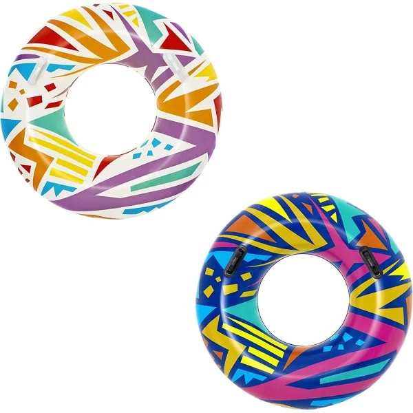 Bestway Geometric Swim Ring 1.07m, Assorted 1 Piece - 36228